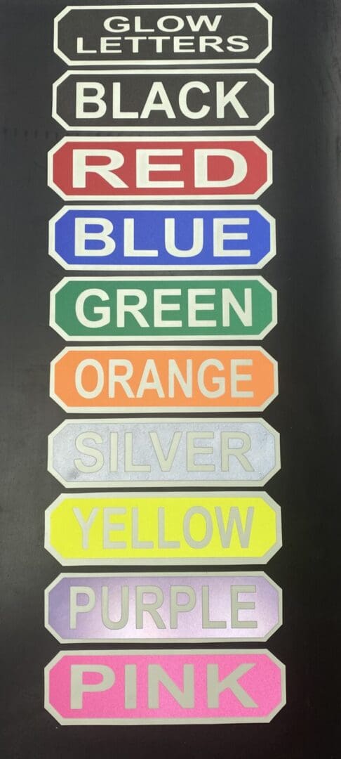 MSA Band Decal- Glow Letters image 0