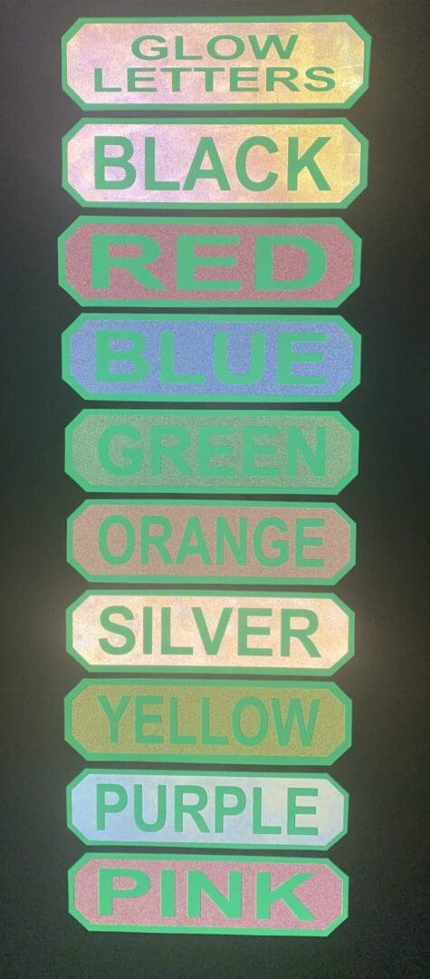 MSA Band Decal- Glow Letters image 2
