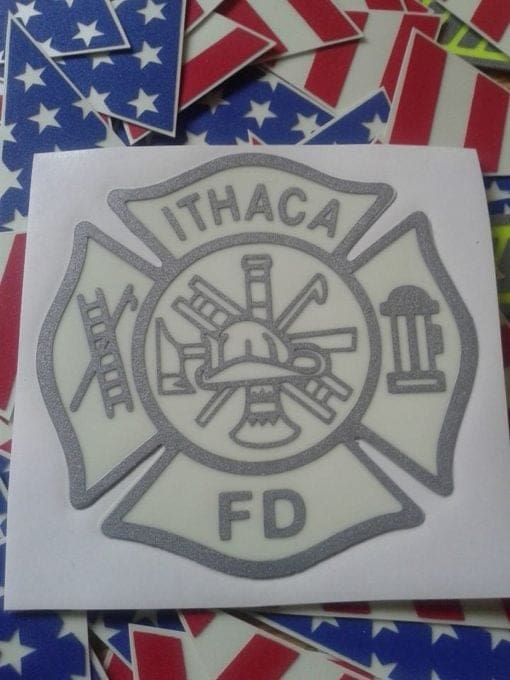 Maltese Cross 6" window decal image 2