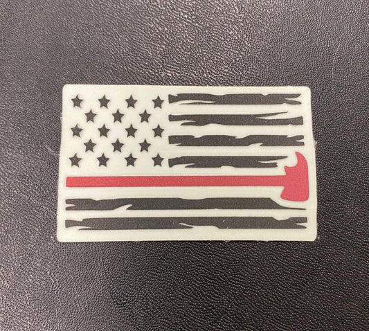 Flag Tattered With Axe image 0