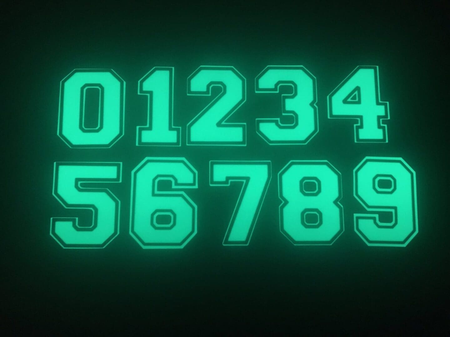 2″ Border/Solid Numbers & Letters image 0