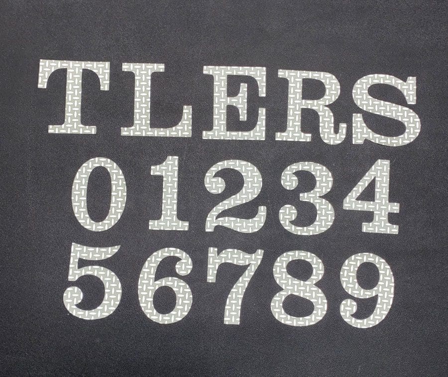 2″ Treadplate Number/Letter image 1