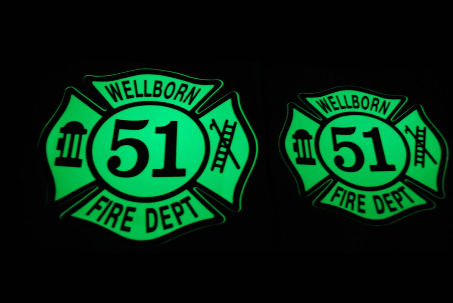 Maltese Cross 6" window decal image 3
