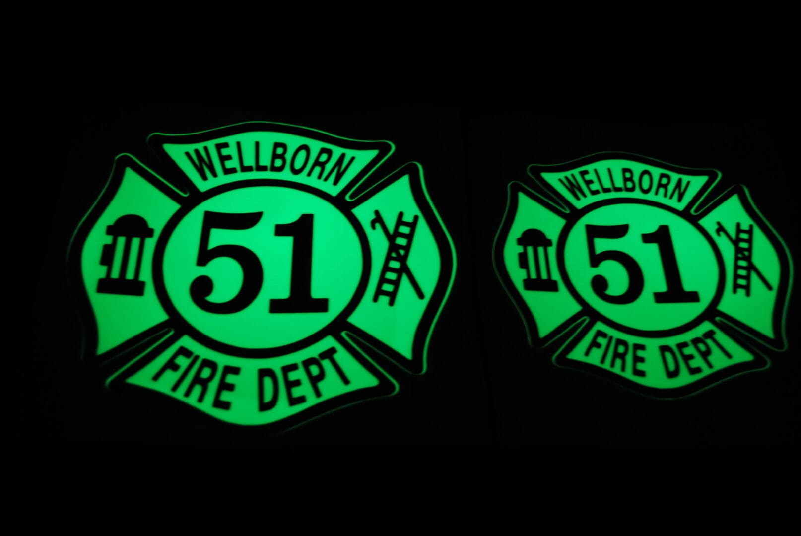 Maltese Cross 6" window decal image 3