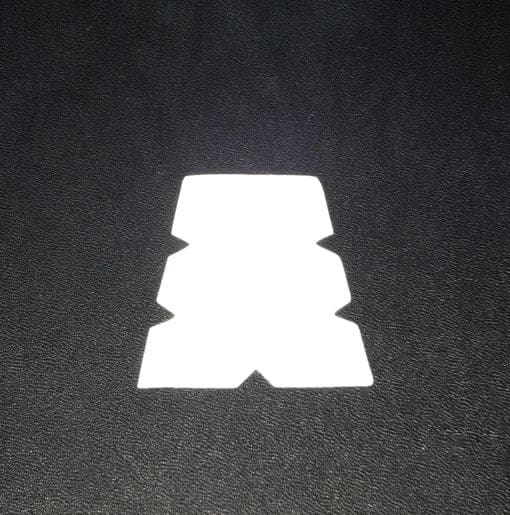 Breast Cancer Ribbon on Blacked out Tetrahedron image 2