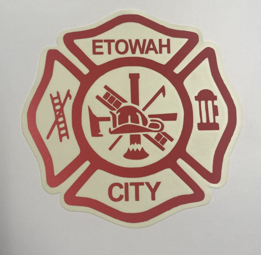 Maltese Cross 6" window decal image 0