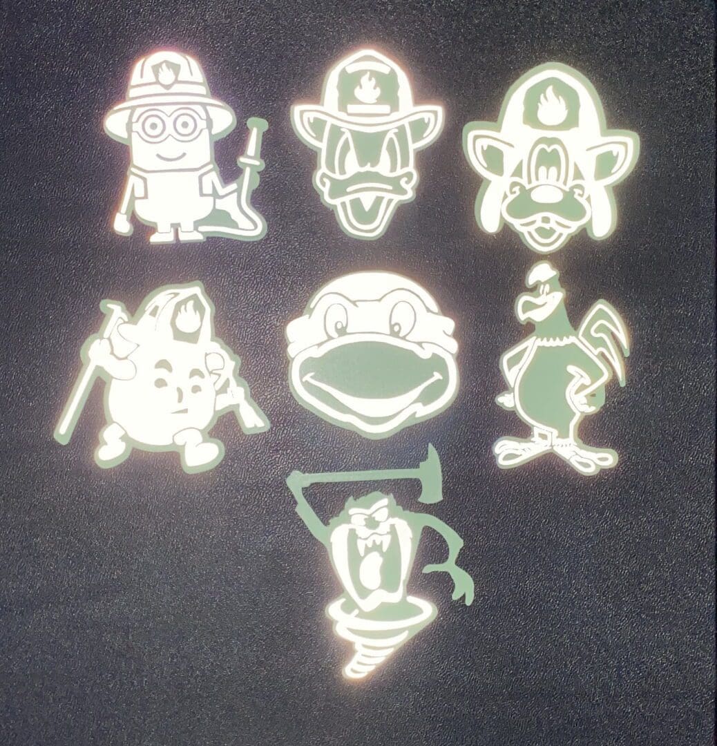 Cartoon Decals - CHOOSE ONE image 2