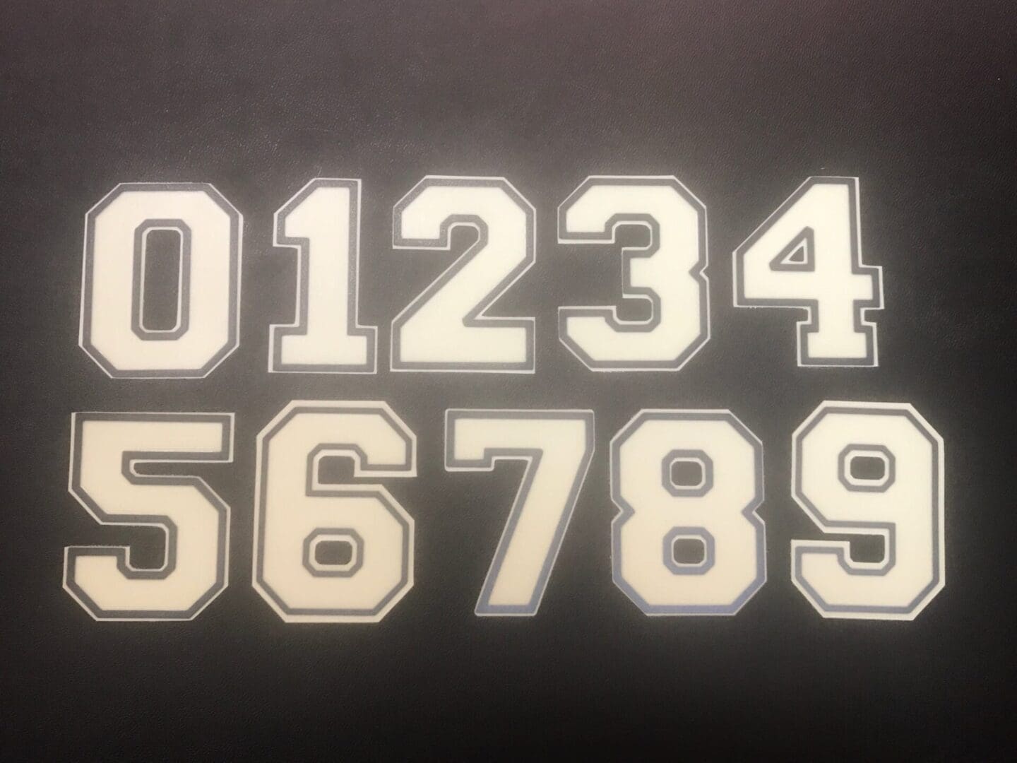 2″ Border/Solid Numbers & Letters image 1