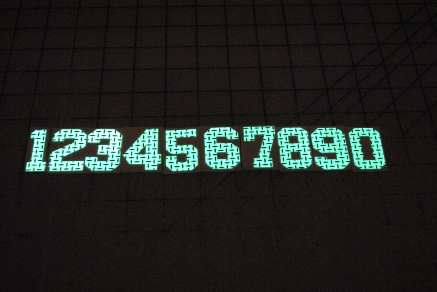 1" Treadplate Numbers & Letters image 0