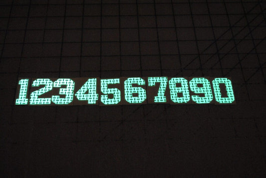 1" Treadplate Numbers & Letters image 0