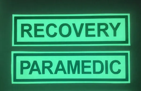 RECOVERY PERAMEDIC GREEN BACKGROUND